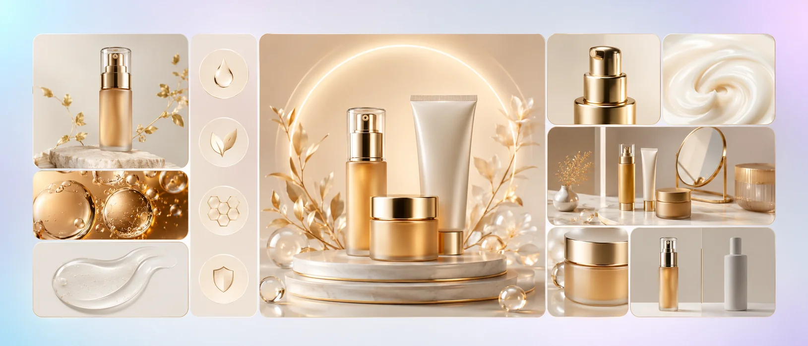 Amazon beauty & cosmetics listing design — images that signal a premium brand
